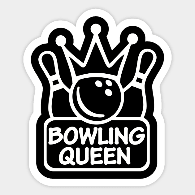 Bowling Queen Sticker by Designzz